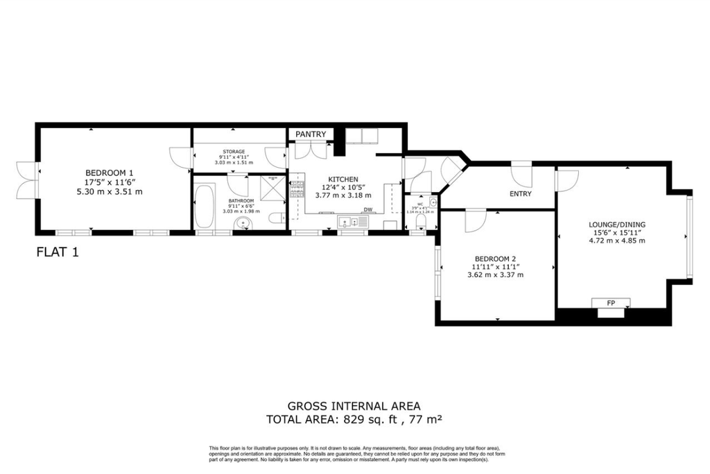Property photo 2 of 16 Floorplan Flat 1.Png