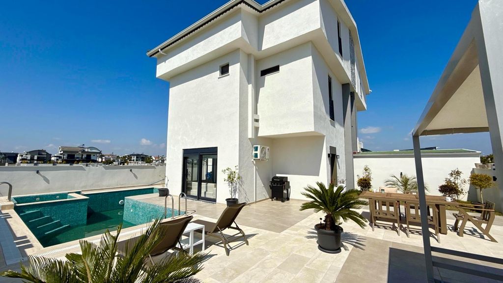 Property photo 1 of 23 A Desirable Twin Villa For Sale In Antalya - Main View Of The Twin Villa, Heated Private Pool And Exterior