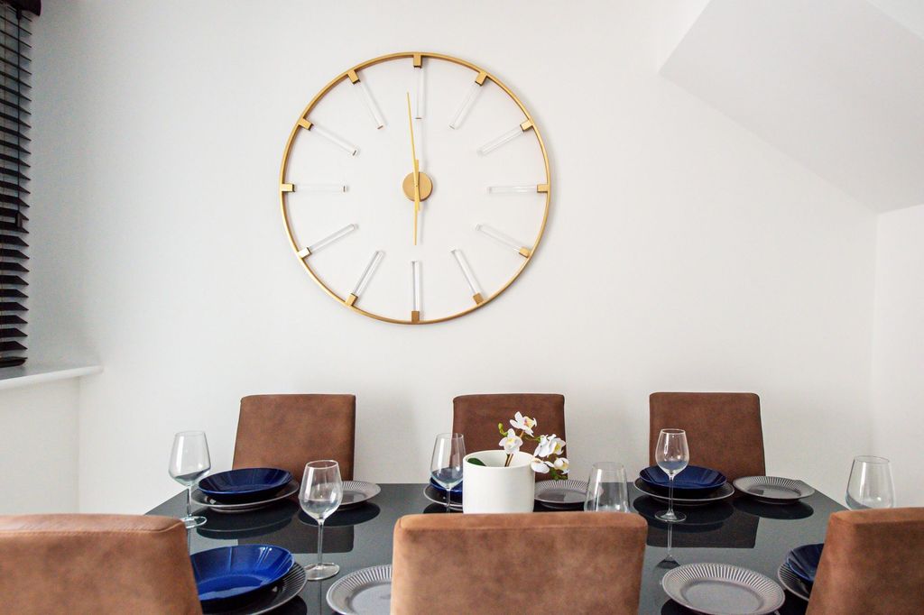 Property photo 2 of 6 Modern Dining Area With A Stylish Black Table Set ...