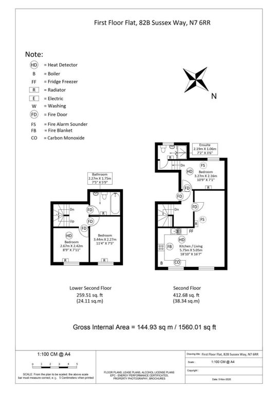 Property photo 3 of 12 Floor Plan 82B Sussex Way N7 6Rr (1)_Page-0001 (1).Jpg