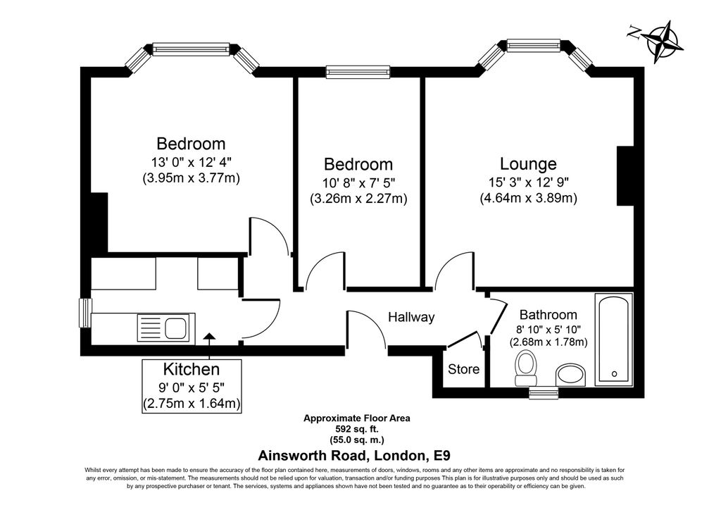 Property photo 3 of 8 34c Ainsworth Road, Hackney, London E9 7Lp