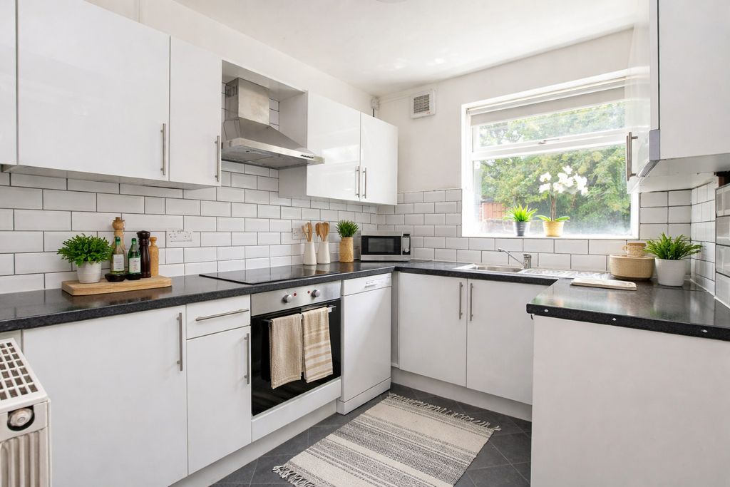 Property photo 2 of 10 Bright Modern Kitchen With Sleek White Cabinets...