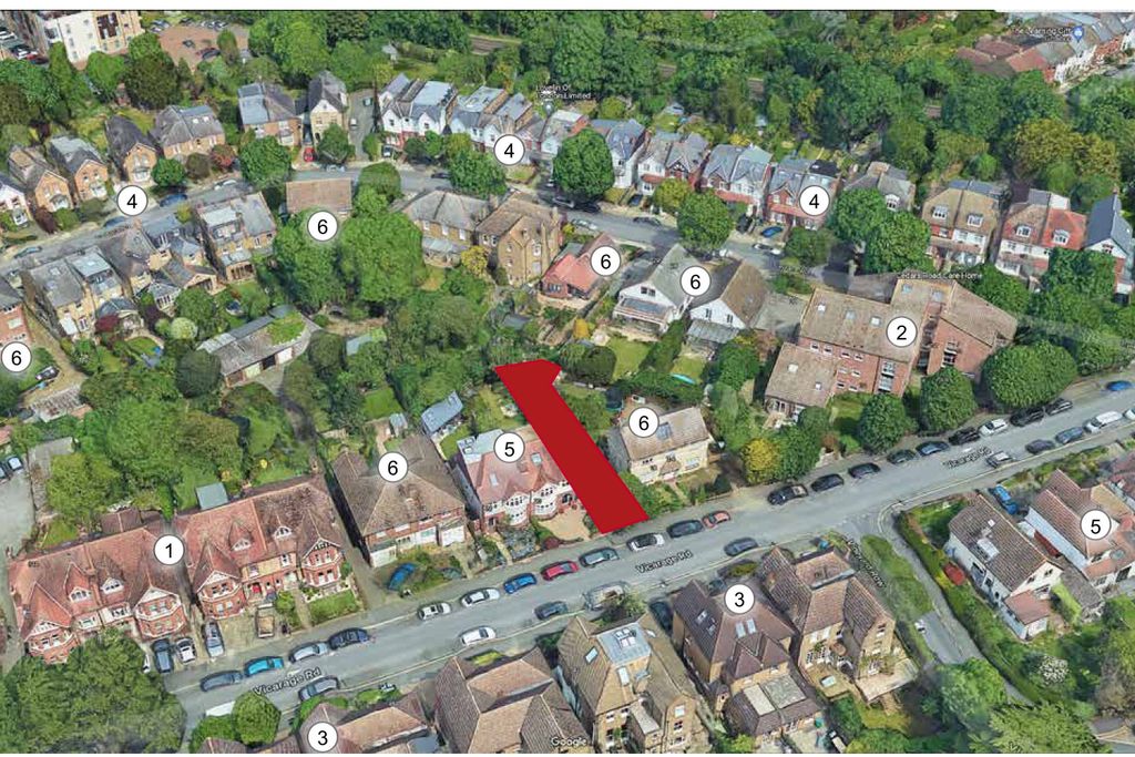 Property photo 1 of 16 Land Between 18-20 Vicarage Road, Hampton Wick, London Kt1 4Ed