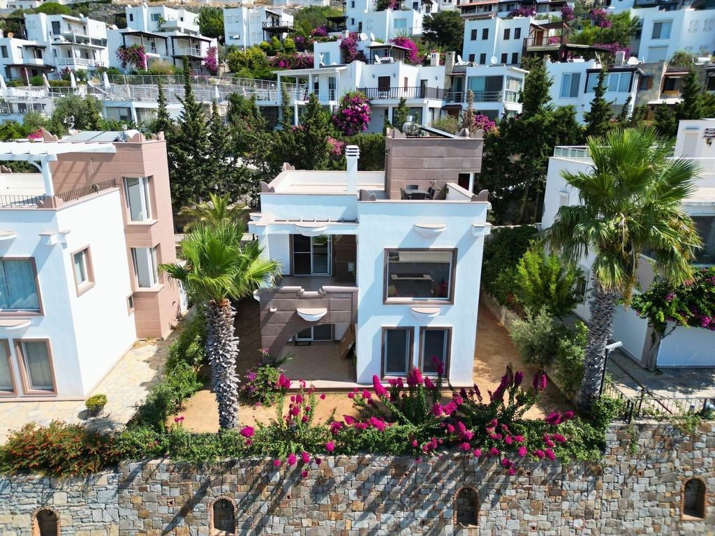 Property photo 1 of 24 Sea View Bodrum Villa For Sale In Koyunbaba, Gumusluk - Main View Of The Villa