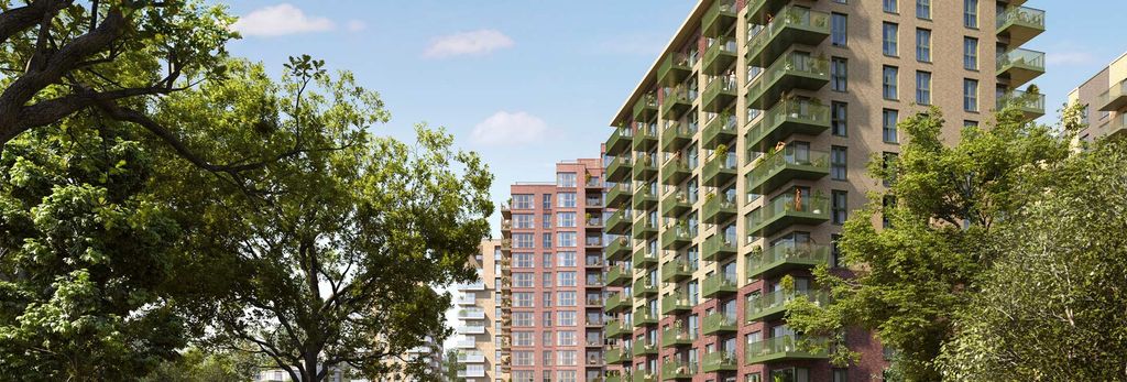 Property photo 1 of 5 CGI Of Exterior Façade Of New Build Block Of Flats, Landscaping.