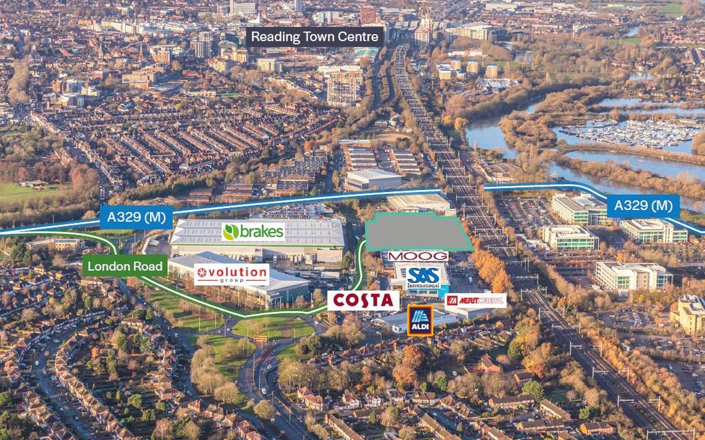 Property photo 2 of 2 Annotated Aerial  Suttons Business Park.Jpg