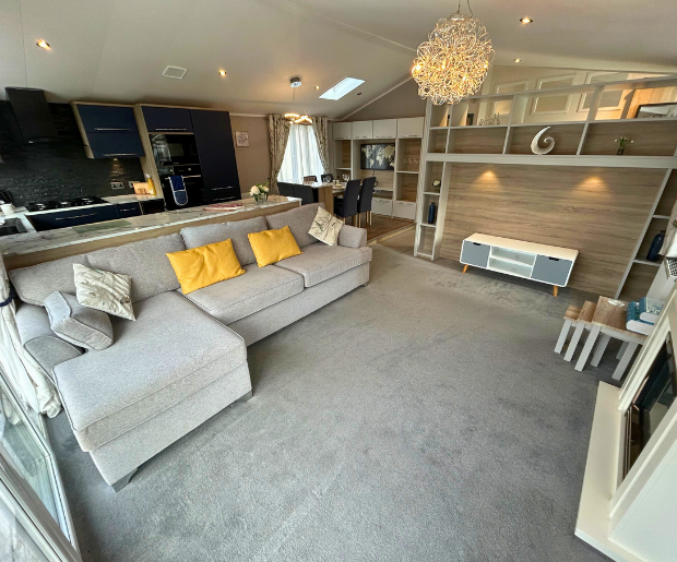 Property photo 2 of 9 Atlas Laburnum Living Room At Hoburne Cotswold Reach Holiday Park