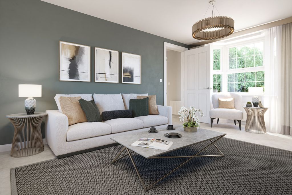 Property photo 3 of 10 Internal View Of The Lounge In The Four Bedroom Ashington