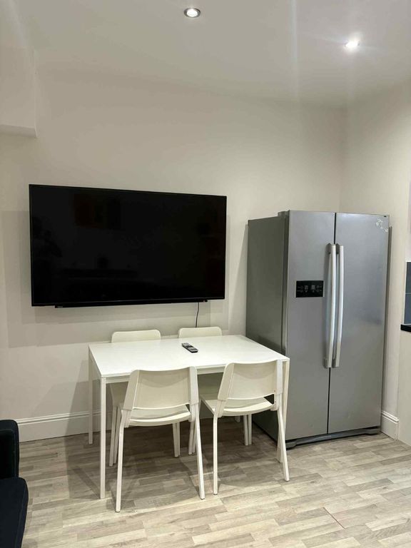 Property photo 3 of 14 A Modern Kitchen Area Featuring A Large Flat-Scree...