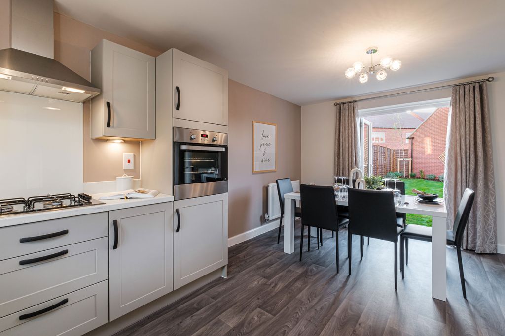 Property photo 3 of 8 Interior View Of Kitchen Diner In Our Lutterworth 3 Bedroom Home