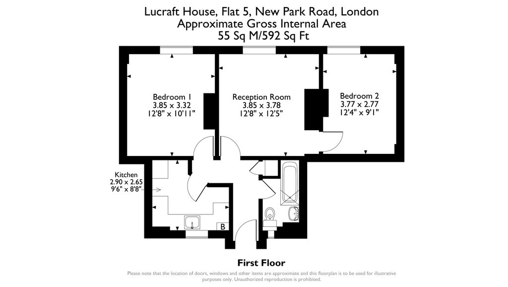 Property photo 2 of 7 Lucraft House, Flat 5, New Park Road, Sw2 4Uu.Jpg
