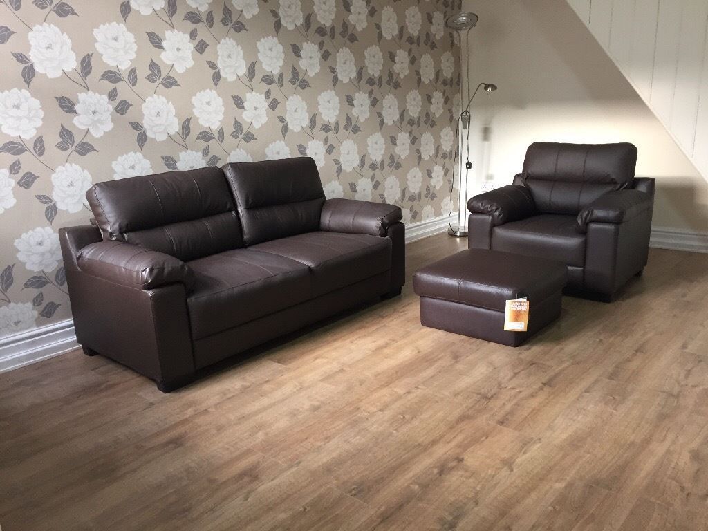 Property photo 2 of 12 A Modern Living Room Featuring A Brown Leather Sof...