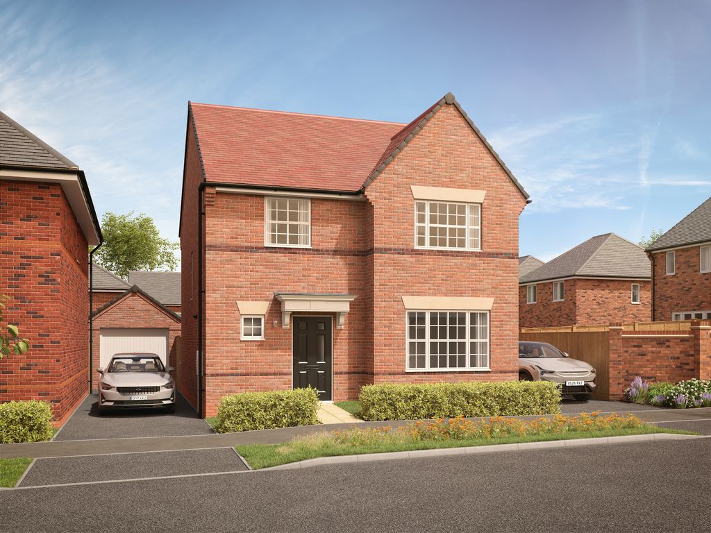 Property photo 1 of 10 A Modern Brick House With A Red Tiled Roof And Manicured Hedges In The Foreground Sits Under A Blue