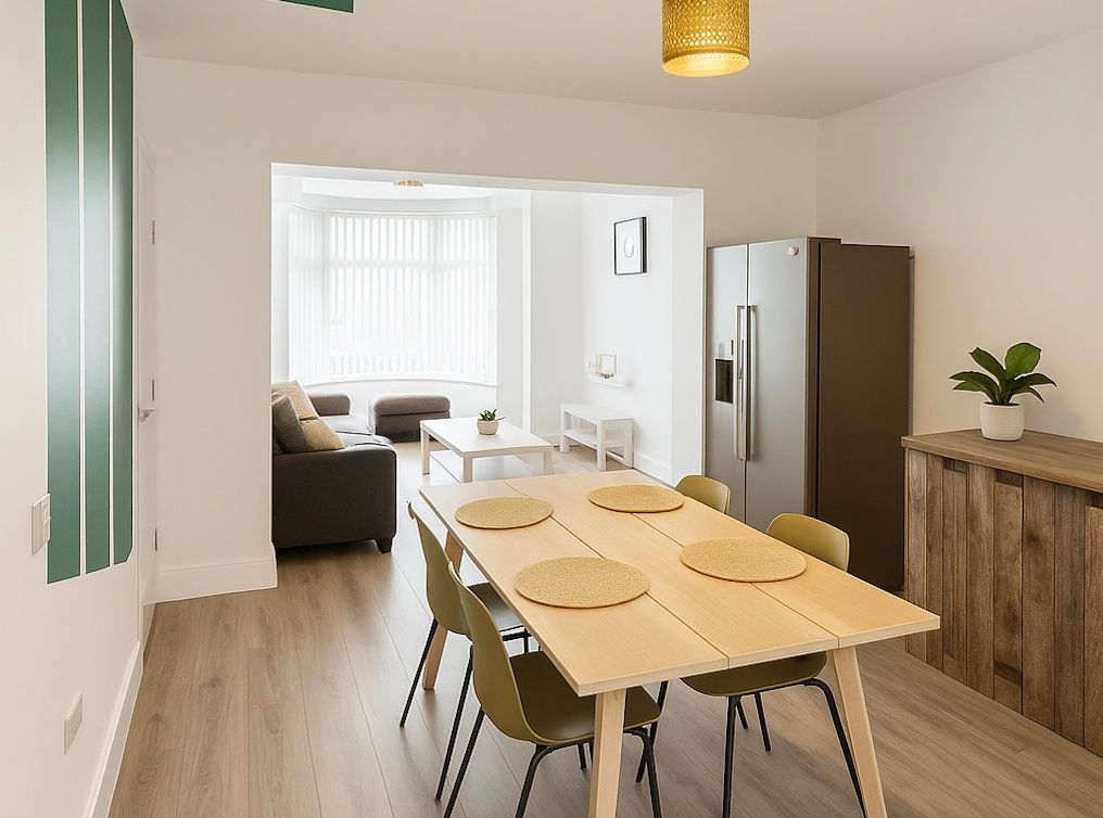 Property photo 1 of 10 Bright, Modern Open-Plan Dining And Living Area Wi...