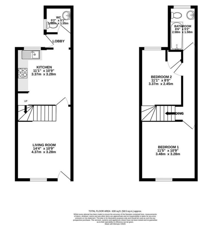 Property photo 1 of 1 2 Bedroom Terraced House For Sale