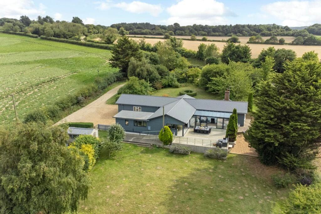 Property photo 1 of 72 Rear View Of Rectory Hill Cottage With Terrace And Surrounding Gardens