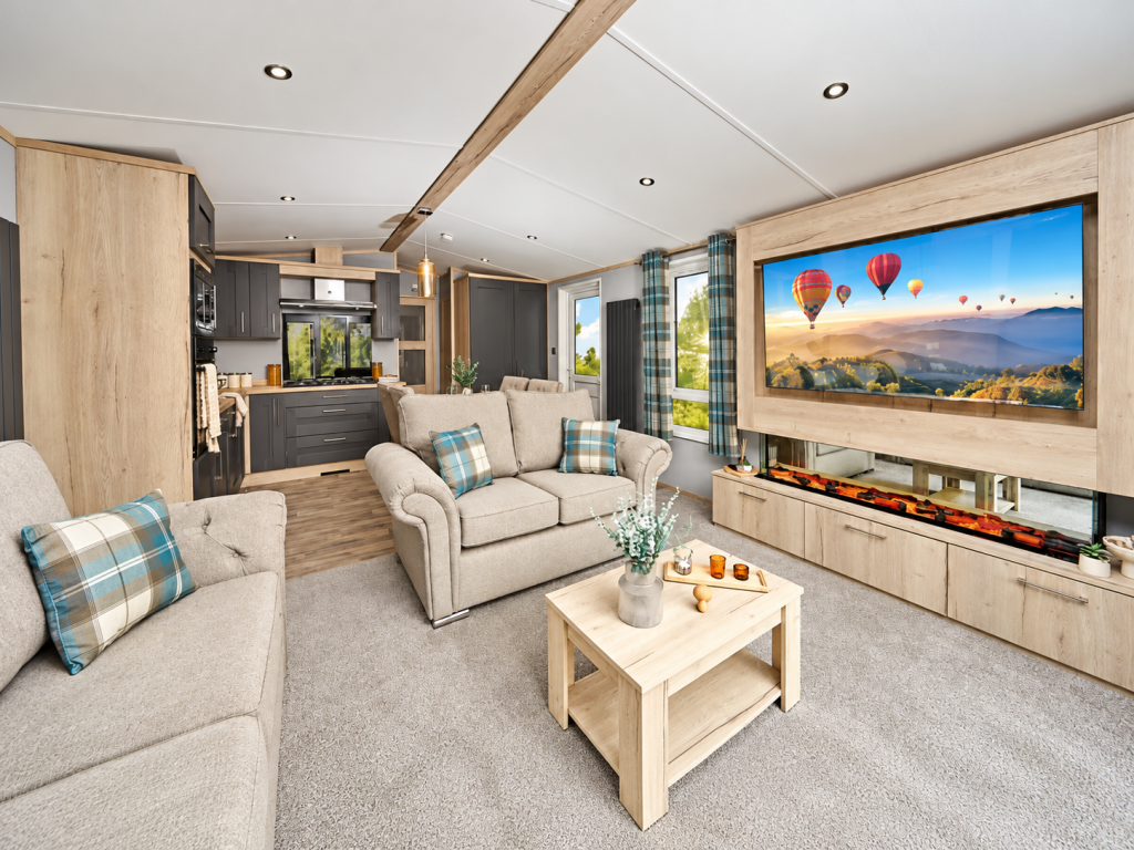 Property photo 1 of 6 Bright, Spacious Lounge With Cosy Sofas, Feature Fireplace And Modern Furnishings