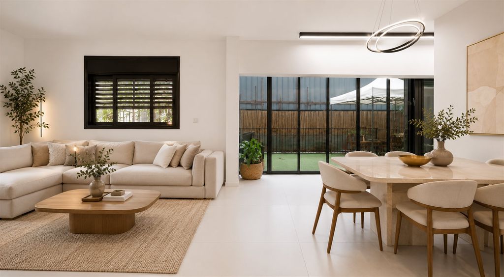 Property photo 1 of 7 Garden Apartment For Sale On Emmanuel Haromi Street | Old North Tel Aviv | Quiet, Green, Steps From