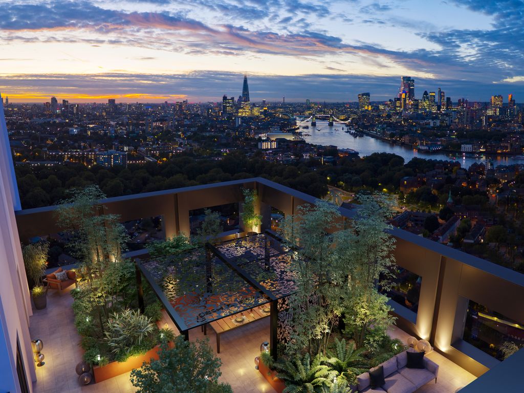 Property photo 2 of 27 20240104__Canada_Water_A1_The Founding_Residential_Terrace Dusk_CGI.Jpg