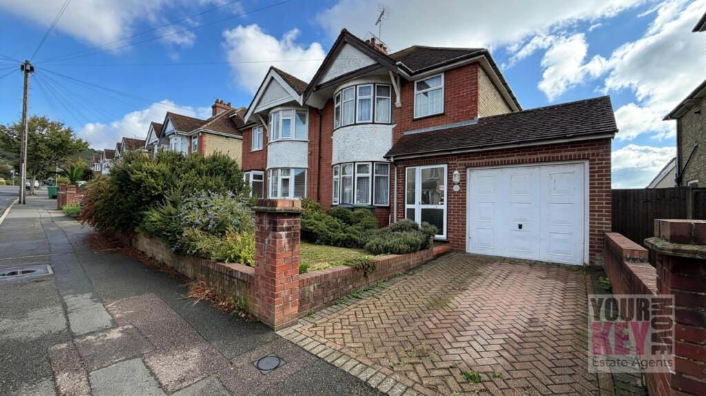 Property photo 1 of 19 Front Exterior And Driveway At Dolphins Road In Folkestone Listed By Your Key Move