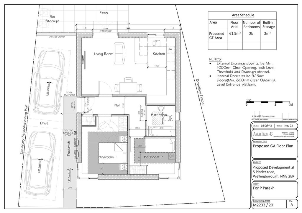 Property photo 2 of 7 M2233-20 A Ga Plan 1-50 A3..Jpg