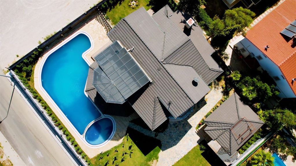 Property photo 2 of 19 Masterpiece Villa With A Private Pool, Sauna &amp; Garden For Sale In Belek - Arial View Over The Villa
