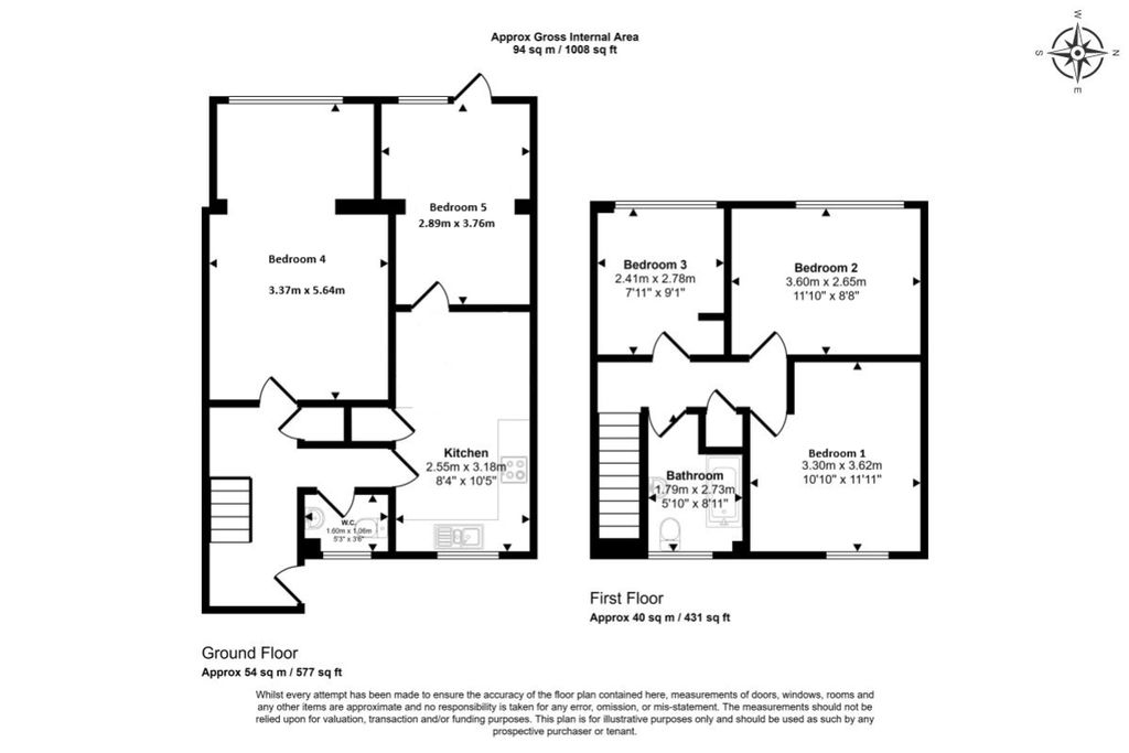 Property photo 3 of 3 Floor Plan Downs Road Newest
