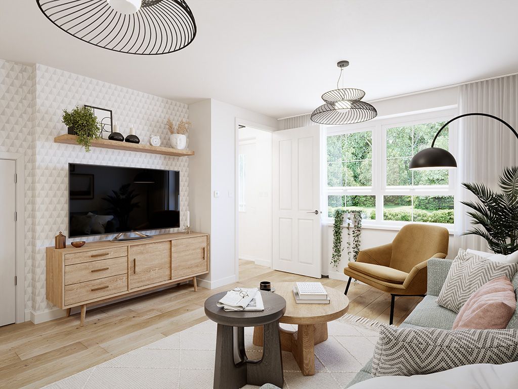 Property photo 2 of 10 Internal Image Of The Living Room In The Curdridge CGI