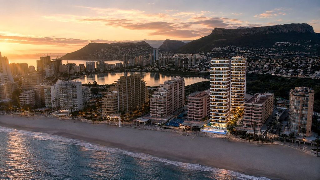 Property photo 1 of 16 Modern Frontline Beach Apartments With Views Of The Peñón De Ifach In Calpe, Alicante