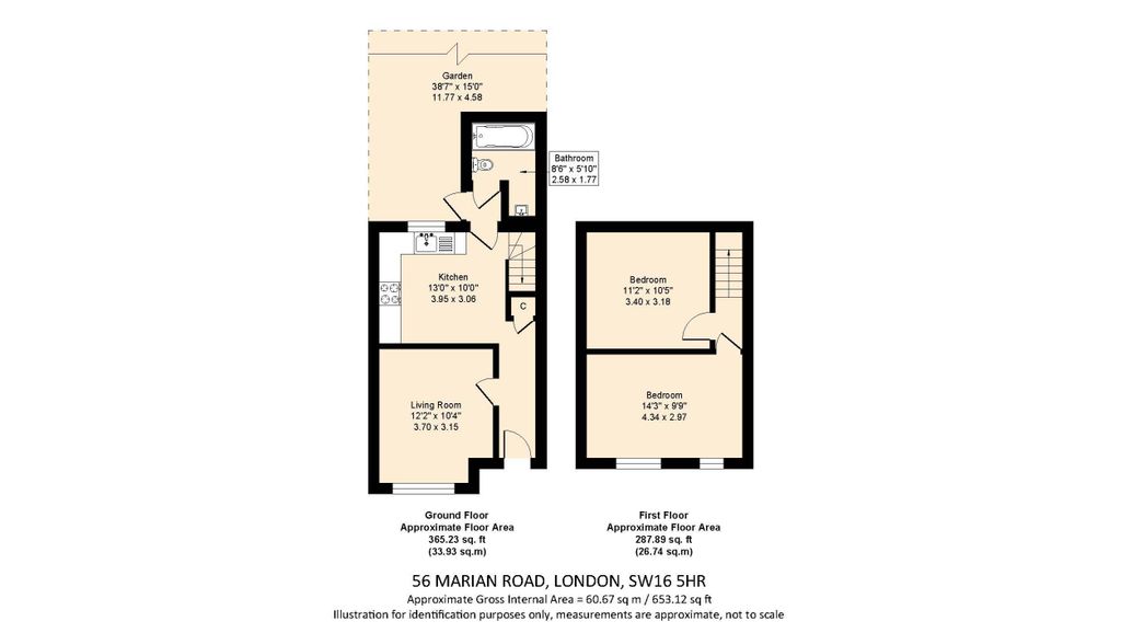 Property photo 2 of 3 56 Marian Road London Sw16 5Hr.Jpg