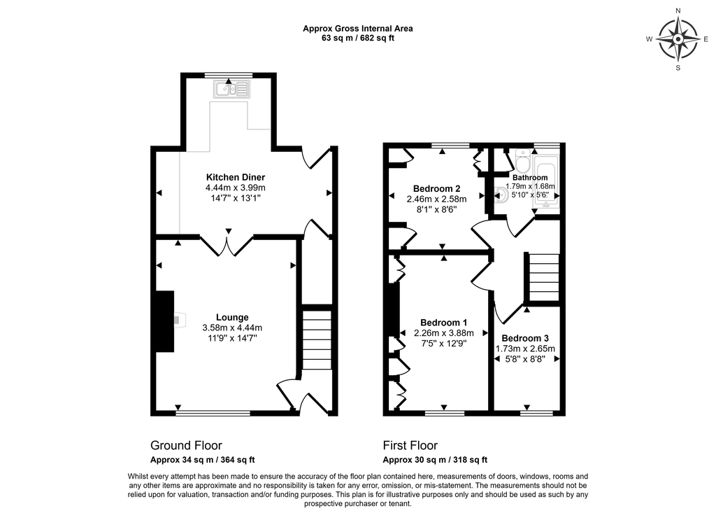 Property photo 3 of 5 53 Clarkson Street, Dewsbury, West Yorkshire  Wf13 3Dr