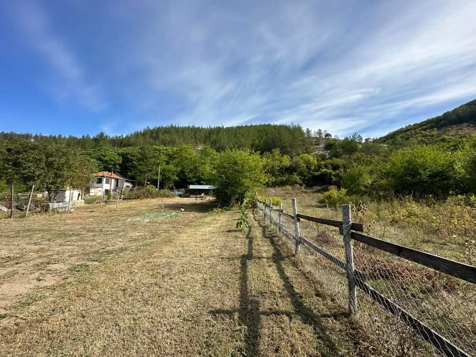 Property photo 1 of 28 View Of A Fenced Grassy Yard With Trees And A Hill Covered In Forest In The Background