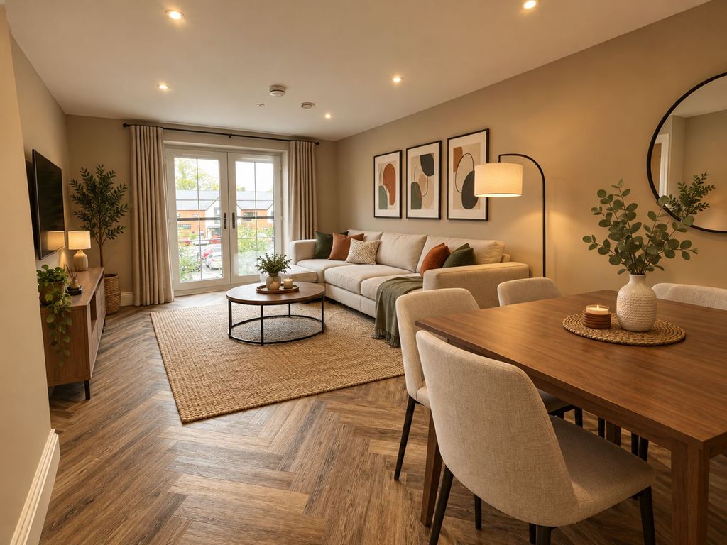 Property photo 2 of 7 Open Plan Lounge/Dining Room - CGI Staged