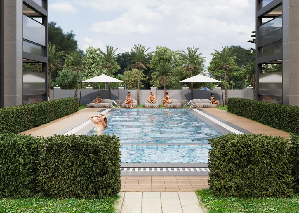 Property photo 3 of 17 Apartments On The Riverside For Sale In Belek - Sunbathing Terraces And Swimming Pool