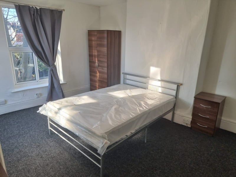 Property photo 2 of 9 Bright, Well-Lit Bedroom With A Metal Double Bed, ...