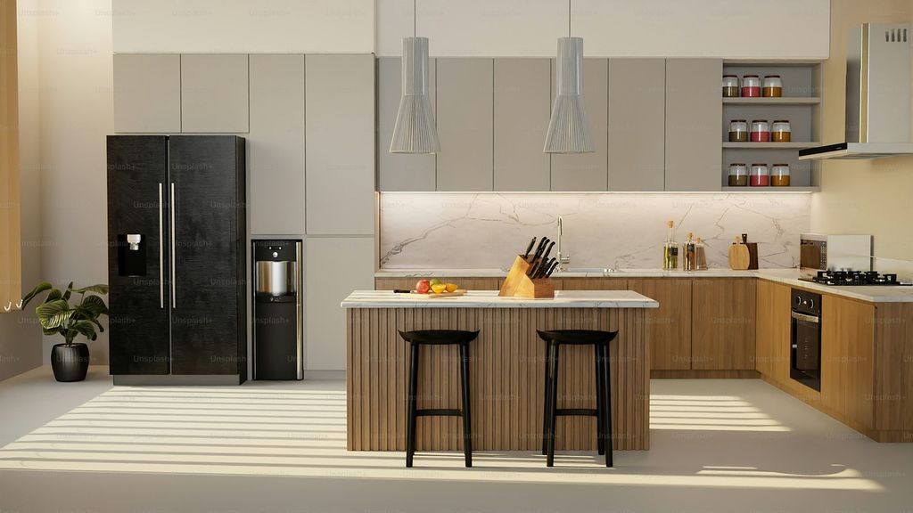 Property photo 1 of 5 A Modern And Spacious Kitchen Featuring Sleek Appl...