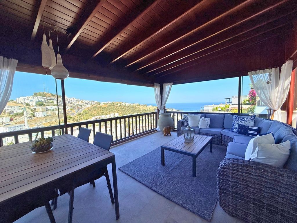 Property photo 1 of 28 Key-Ready Sea View Bodrum Apartment For Sale In Gumusluk - Fantastic Sea View Property