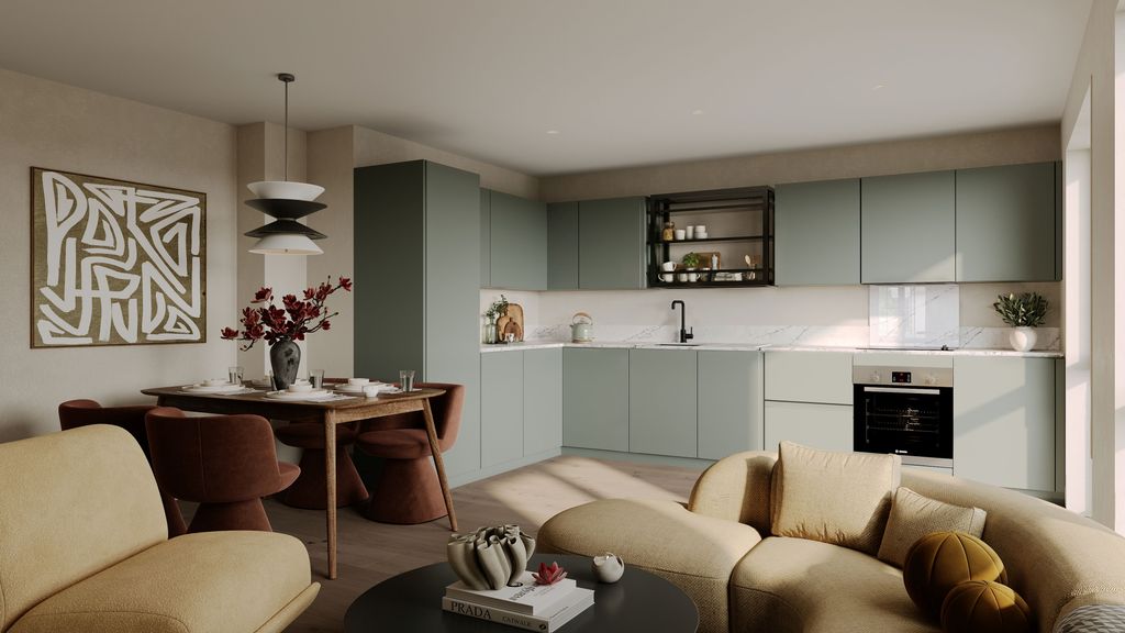 Property photo 3 of 8 Kitchen/Living/Dining Room CGI