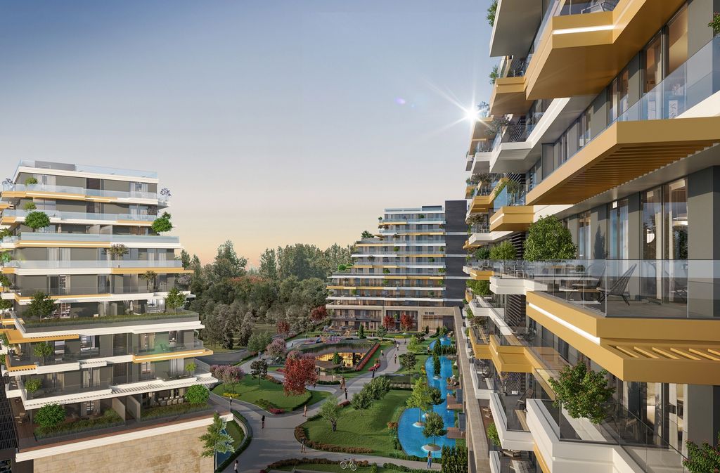 Property photo 3 of 17 Modern Apartments For Sale In Istanbul Asia - Views Over The Complex
