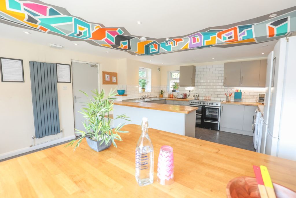 Property photo 1 of 5 Bright And Modern Kitchen Featuring Ample Counter ...