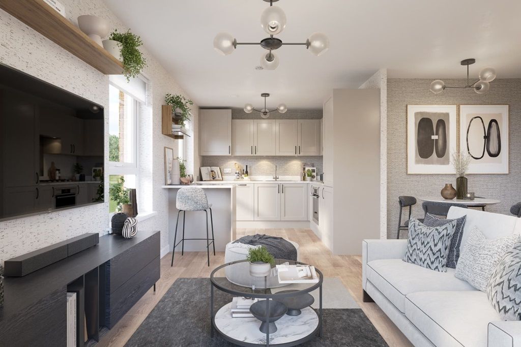 Property photo 3 of 5 A Modern Kitchen Area With Breakfast Bar