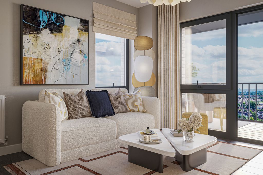 Property photo 2 of 6 Lounge CGI - Bradbury Apartments