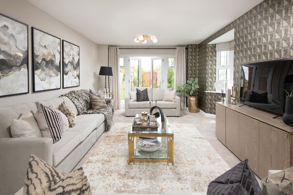 Property photo 2 of 10 Spacious Lounge With French Doors