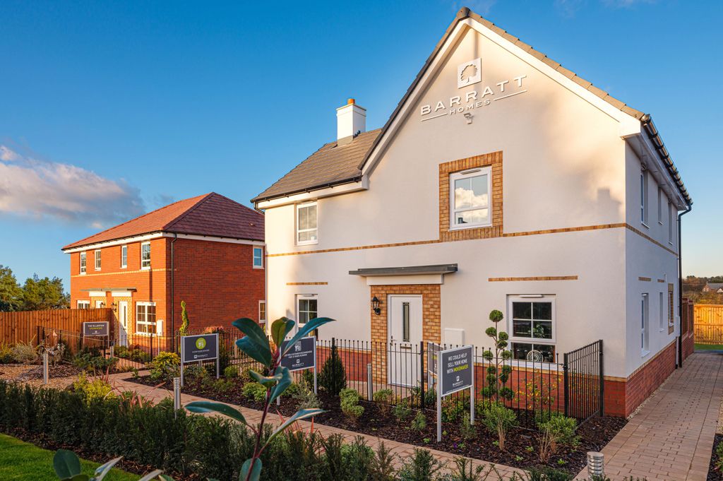 Property photo 1 of 10 Exterior View Of Our 4 Bed Alderney Home In A Render Finish