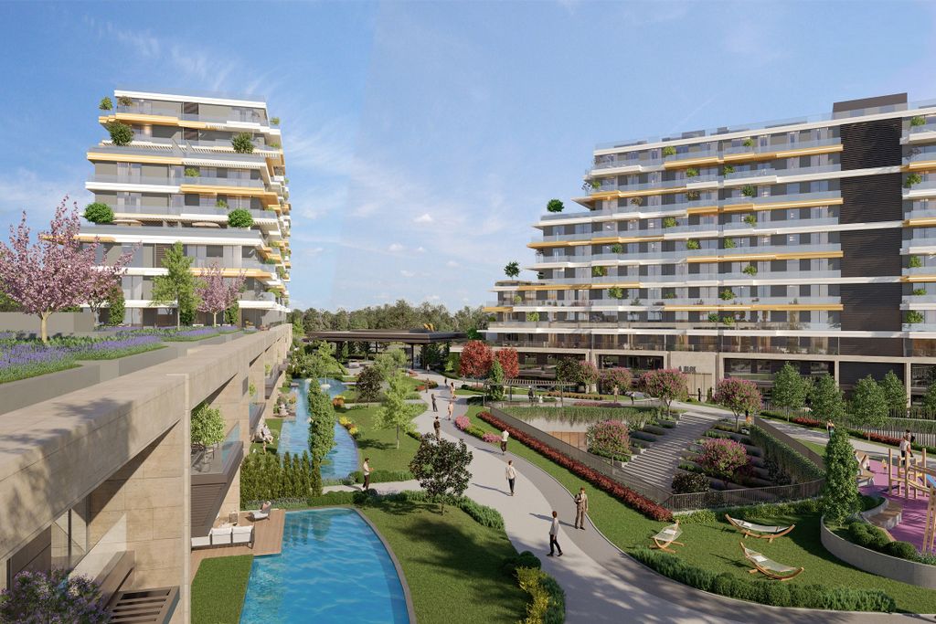 Property photo 3 of 15 Luxury Istanbul Asia Apartments &amp; Commercial Units For Sale - Vast Social Exterior Landscaped Gardens