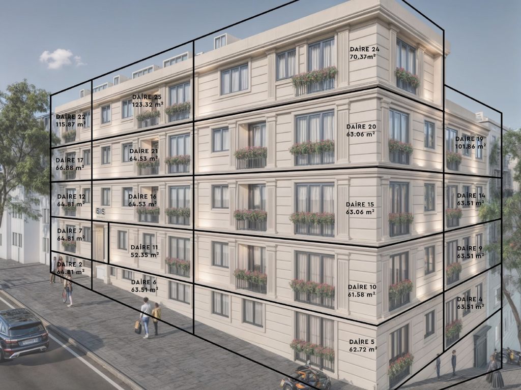 Property photo 1 of 14 Spacious Investment Properties In Istanbul City Centre For Sale - Main View Of The Apartment Block