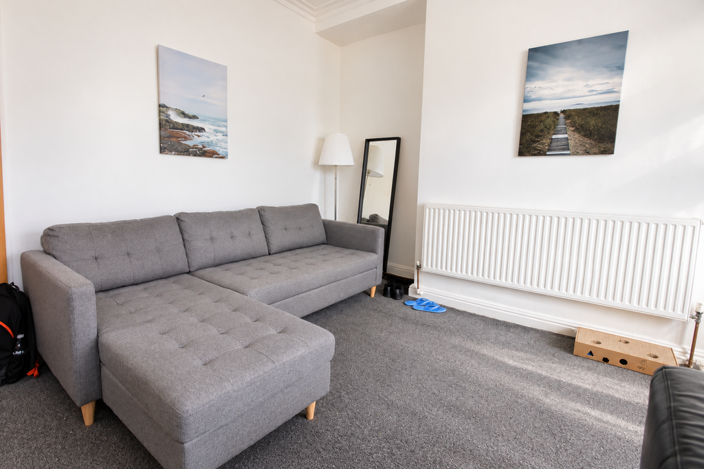 Property photo 2 of 13 Bright Minimalist Grey Living Room