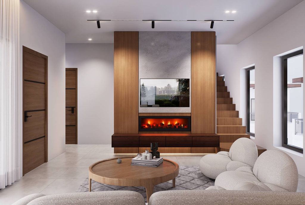 Property photo 2 of 11 Elegant Fireplace Feature Wall