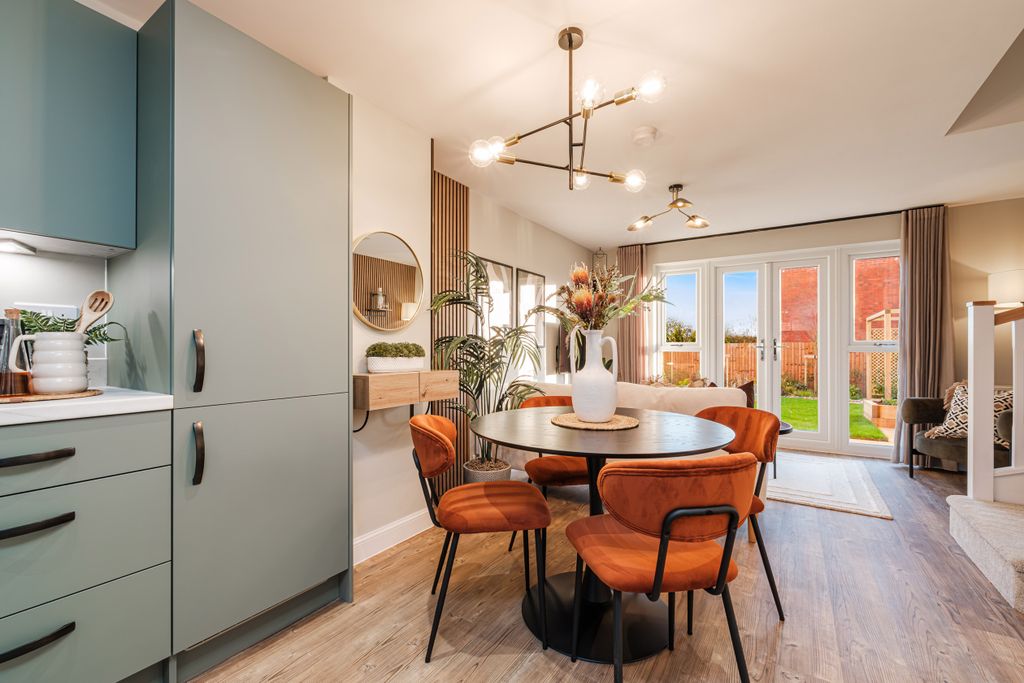 Property photo 3 of 7 Interior View Of The Open Plan Kitchen &amp; Dining In Our 2 Bed Denford Home