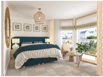 Property photo 2 of 10 Modern Studio Bedroom At The Crest Newquay Featuring Contemporary Furnishings And Coastal-Inspired